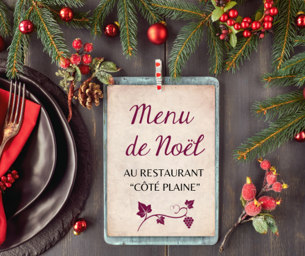 Menu de Noel au Bollenberg