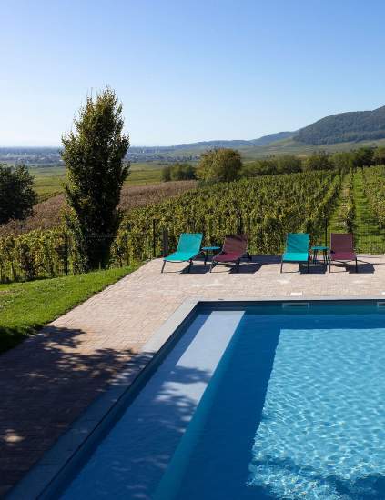 piscine alsace, hotel le bollenberg en alsace, haut-rhin, Westhalten